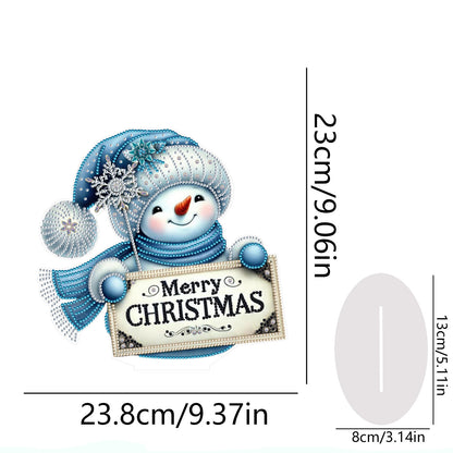 2D Flat Christmas Table Top Diamond Painting Ornament Kits Double-sided Effect