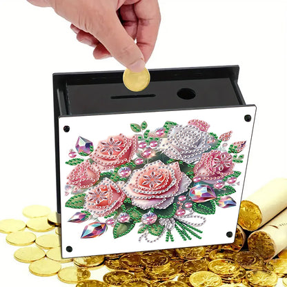 Cat Diamond Painting Money Saving Box Diamond Painting Change Holder Case Decors