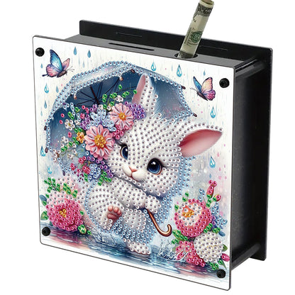 Cat Diamond Painting Money Saving Box Diamond Painting Change Holder Case Decors