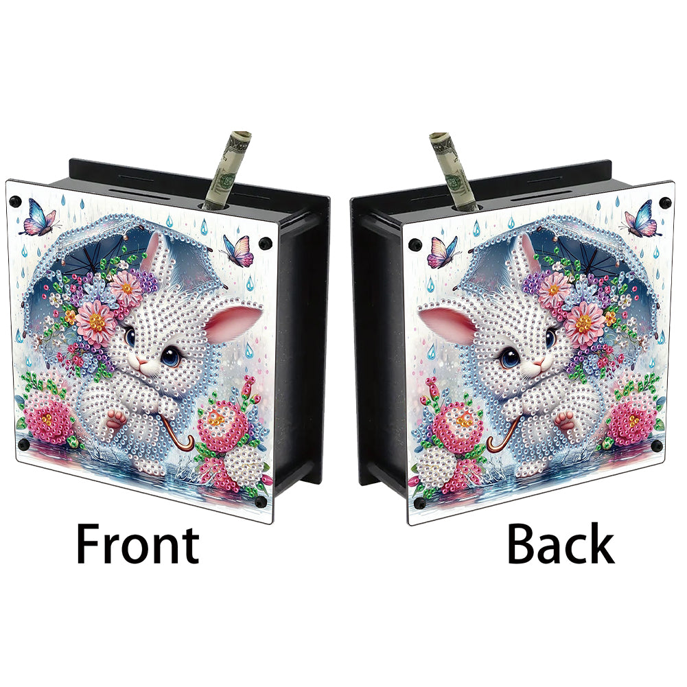 Cat Diamond Painting Money Saving Box Diamond Painting Change Holder Case Decors