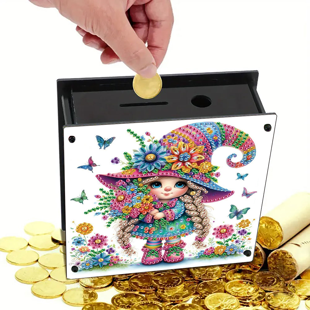 Cat Diamond Painting Money Saving Box Diamond Painting Change Holder Case Decors