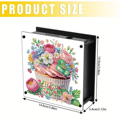 Cat Diamond Painting Money Saving Box Diamond Painting Change Holder Case Decors