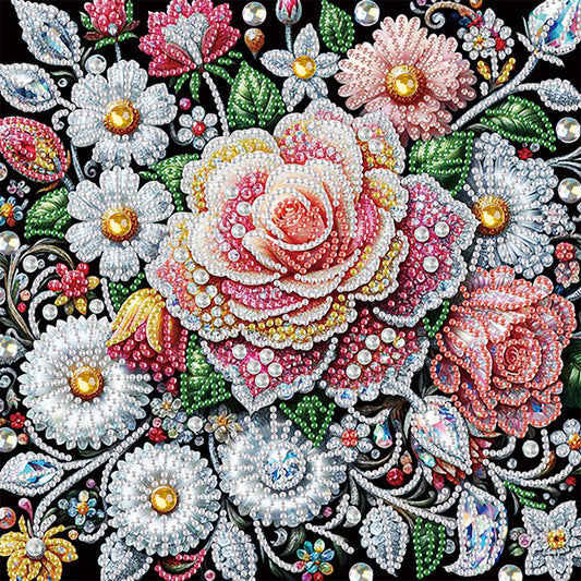 Flower In A Bouquet - Special Shaped Drill Diamond Painting 30*30CM
