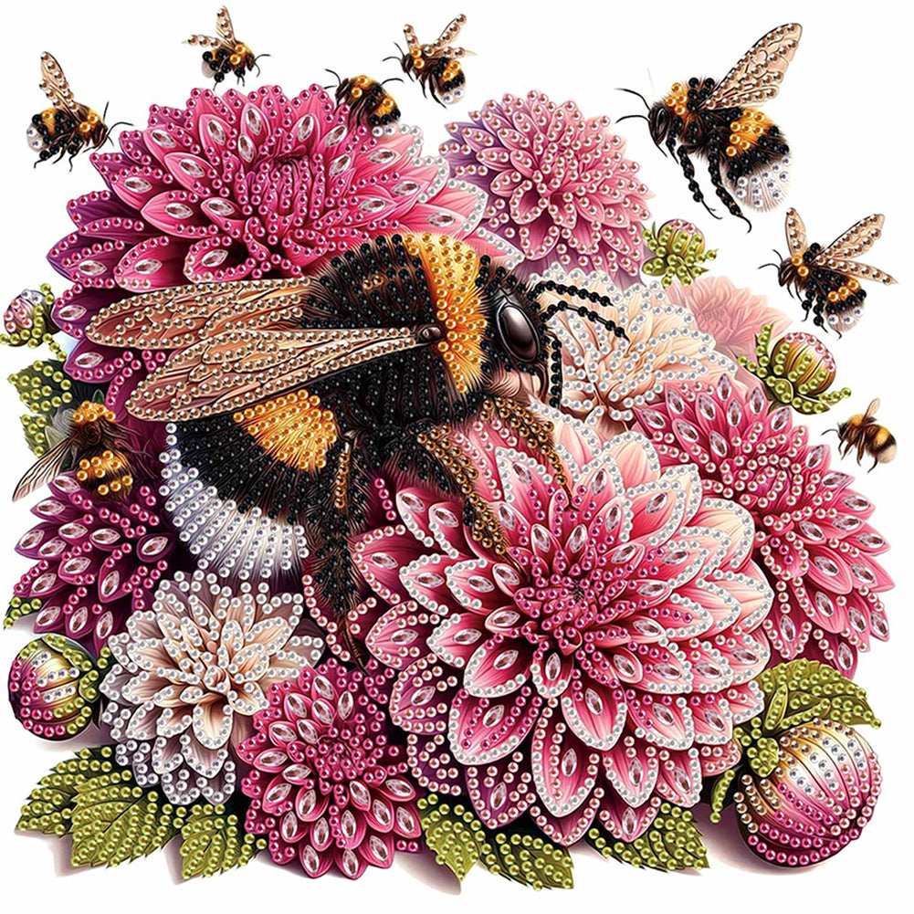 Flower In A Bouquet - Special Shaped Drill Diamond Painting 30*30CM