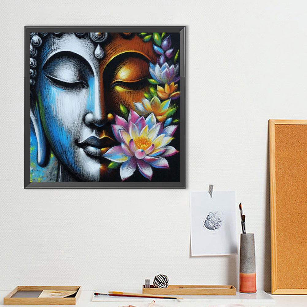 Buddha Statue - Full Round Drill Diamond Painting 40*40CM
