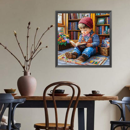 Cute Child - Full Round Drill Diamond Painting 40*40CM