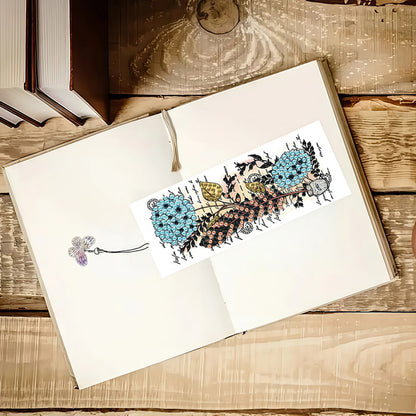 3Pcs Flower Patterns DIY Diamond Painting Art Bookmarks for Reading Enthusiasts