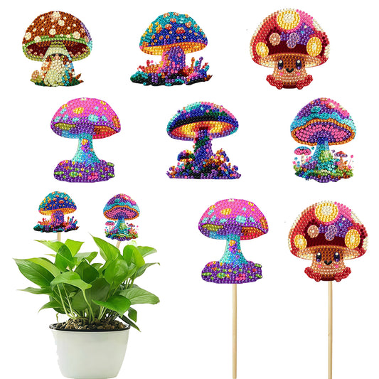 6Pcs Animal Stakes Diamond Painting Kits DIY Diamond Art Kits for Beginners