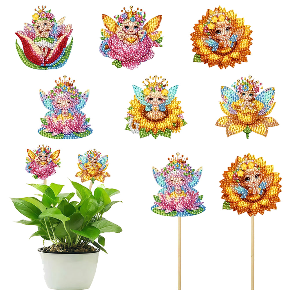 6Pcs Animal Stakes Diamond Painting Kits DIY Diamond Art Kits for Beginners