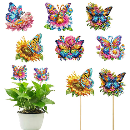 6Pcs Animal Stakes Diamond Painting Kits DIY Diamond Art Kits for Beginners