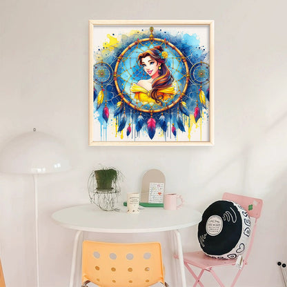 Dream Catcher Girl - 11CT Stamped Cross Stitch 40*40CM