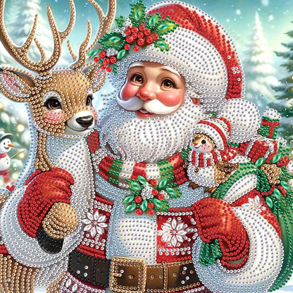 4 Pcs Christmas - Special Shaped Drill Diamond Painting 30*30CM