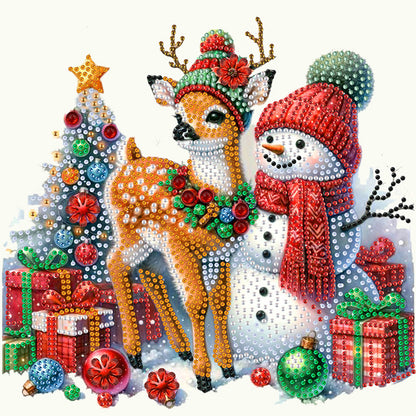 4 Pcs Christmas - Special Shaped Drill Diamond Painting 30*30CM