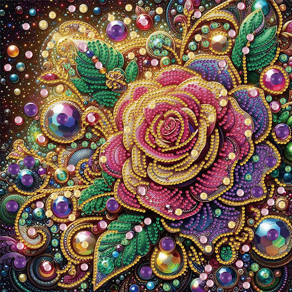 4 Pcs Flower And Bird - Special Shaped Drill Diamond Painting 30*30CM