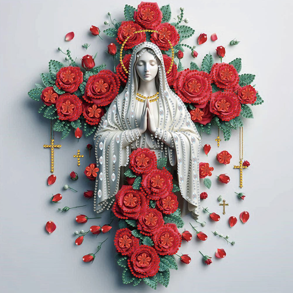 4 Pcs Girl - Special Shaped Drill Diamond Painting 40*40CM