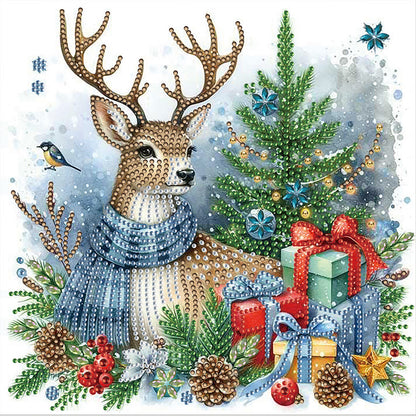 4 Pcs Christmas - Special Shaped Drill Diamond Painting 30*30CM