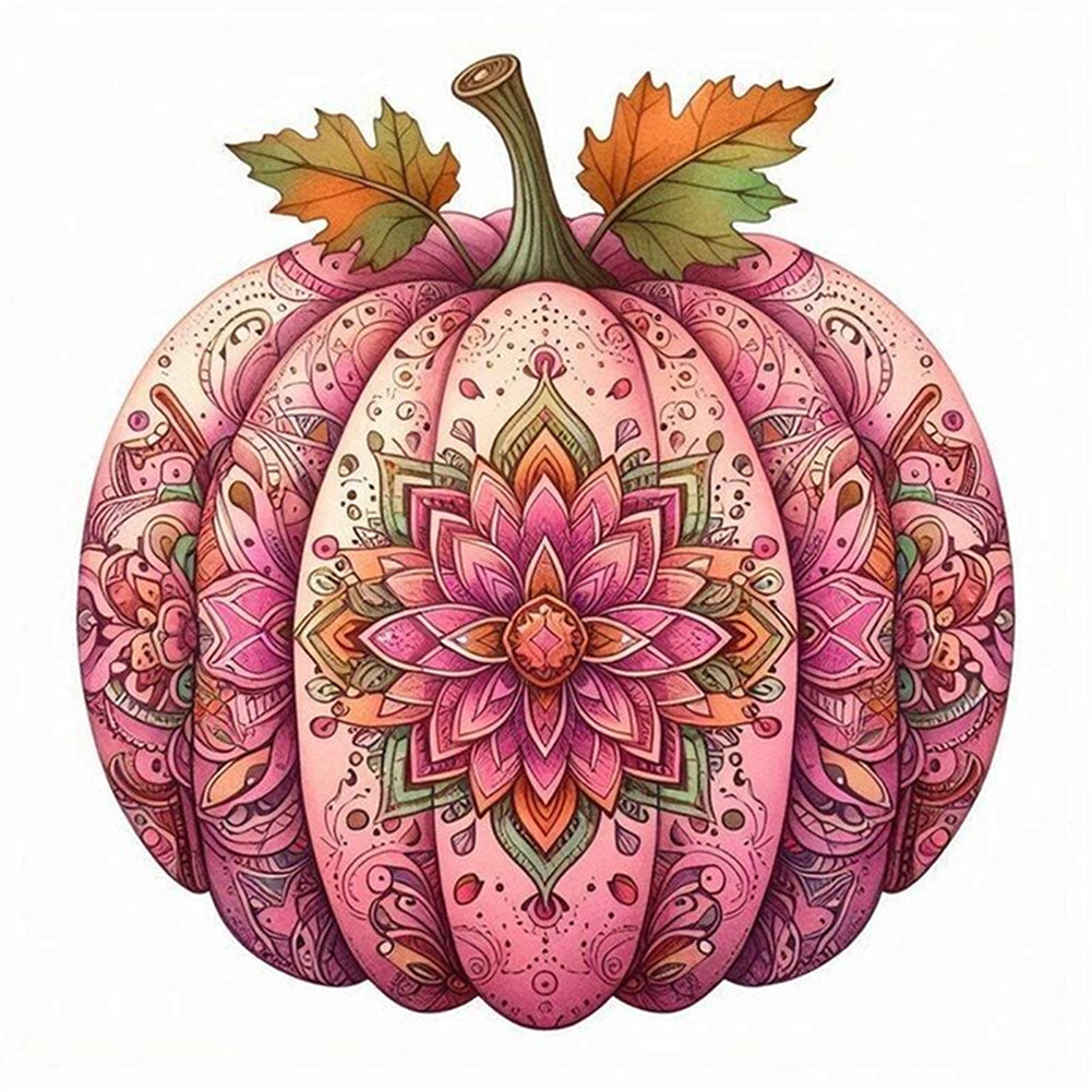 Mandala Pumpkin - 14CT Stamped Cross Stitch 40*40CM