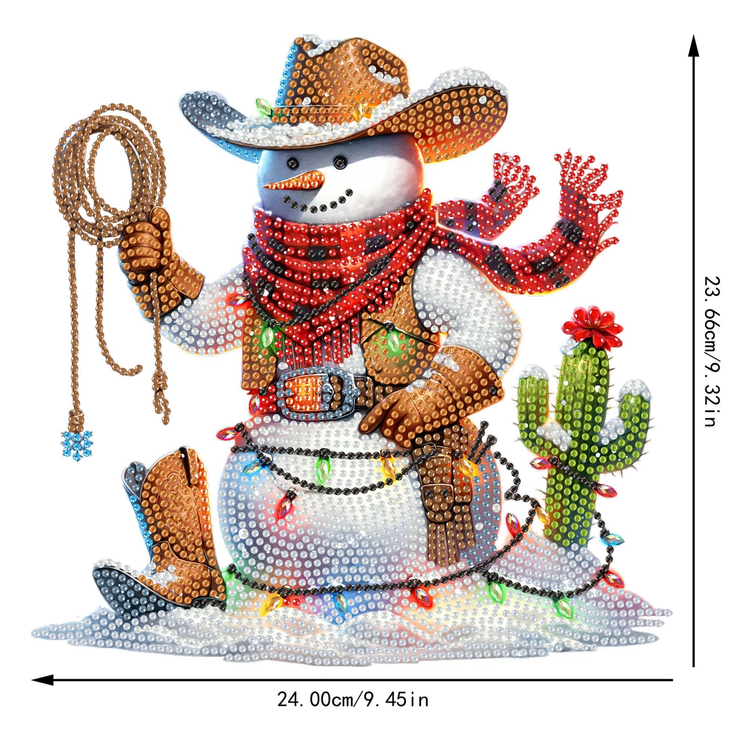 2D Flat Xmas DIY Desktop Diamond Art Kits Diamond Painting Desktop Ornaments Kit