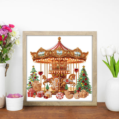 Gingerbread Man Carousel - Special Shaped Drill Diamond Painting 30*30CM