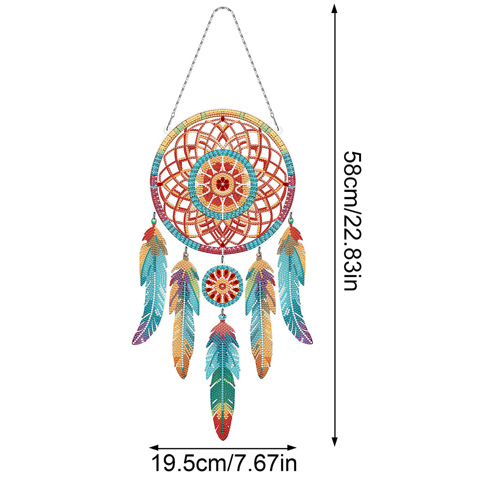 Dream Catcher 2D Flat DIY Diamond Art Pendant Special Shape Diamond Painting Set