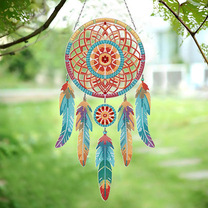 Dream Catcher 2D Flat DIY Diamond Art Pendant Special Shape Diamond Painting Set