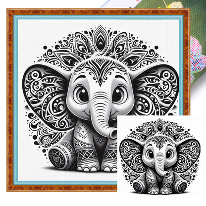 Silhouette Dumbo - 11CT Stamped Cross Stitch 40*40CM