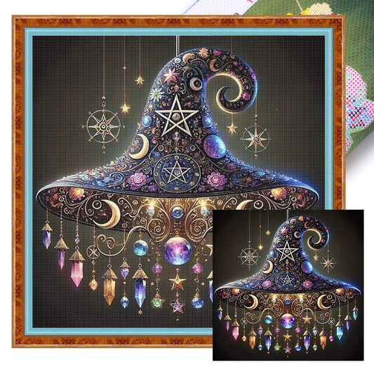 Wizard Hat - 11CT Stamped Cross Stitch 40*40CM
