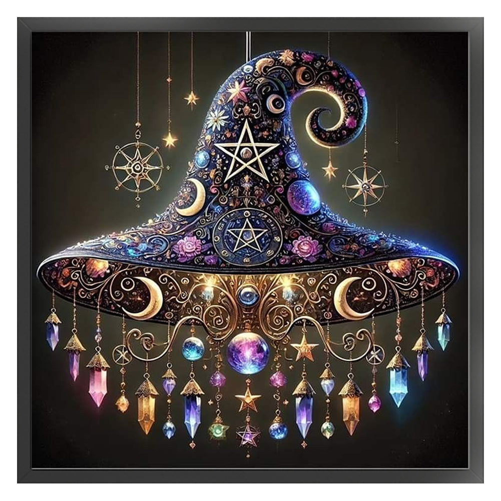 Wizard Hat - 11CT Stamped Cross Stitch 40*40CM
