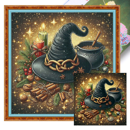 Wizard Hat - 11CT Stamped Cross Stitch 40*40CM