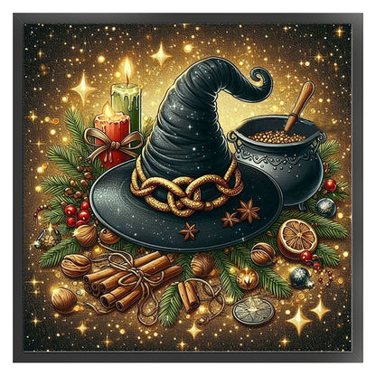 Wizard Hat - 11CT Stamped Cross Stitch 40*40CM