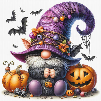 Pumpkin Gnome - 11CT Stamped Cross Stitch 40*40CM