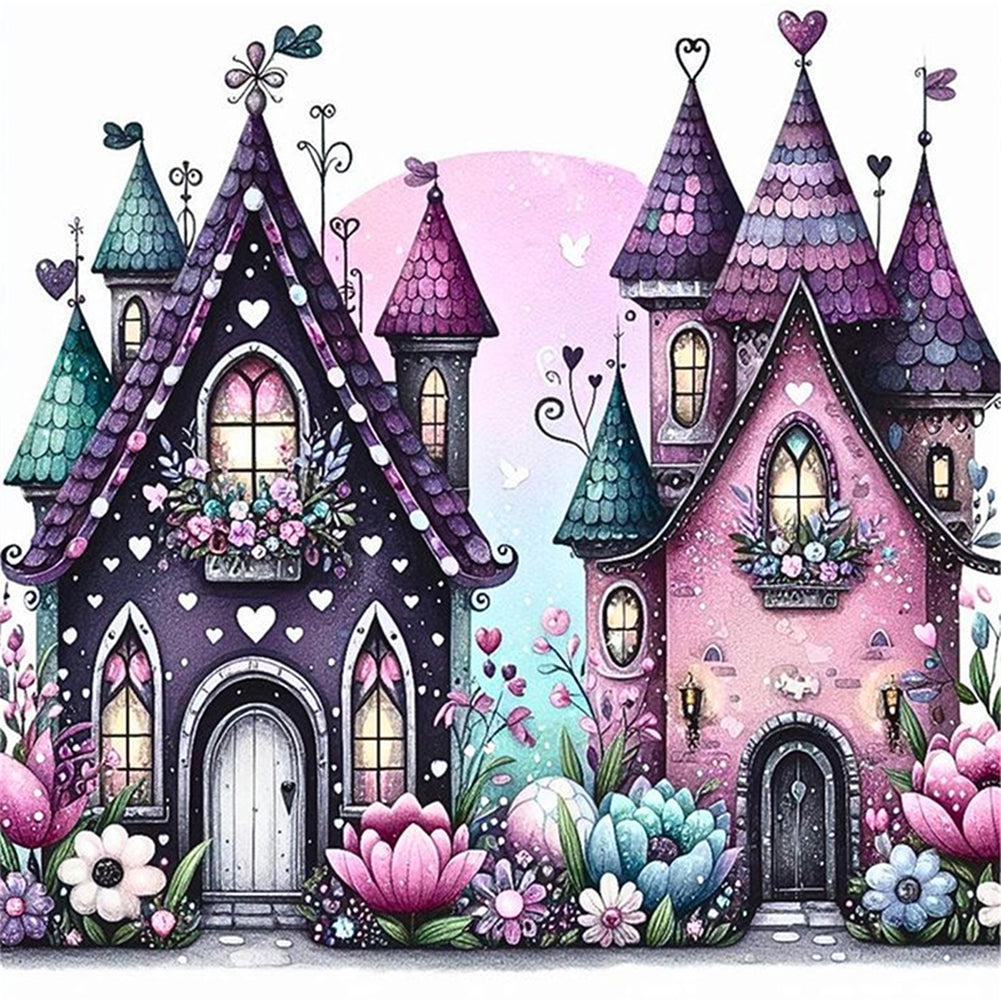 Halloween Cottage - 11CT Stamped Cross Stitch 40*40CM