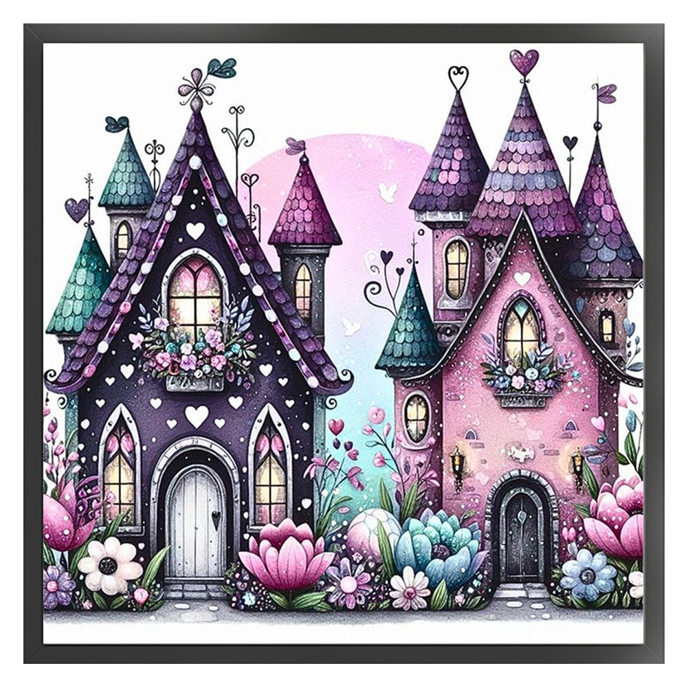 Halloween Cottage - 11CT Stamped Cross Stitch 40*40CM