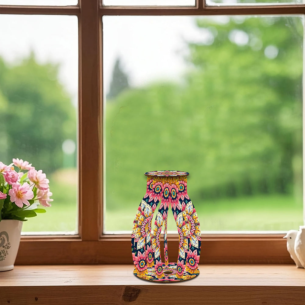 Diamond Painting Flower Vase Desktop Diamond Art Kits for Home Office Decor