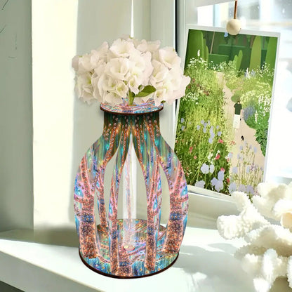Diamond Painting Flower Vase Desktop Diamond Art Kits for Home Office Decor