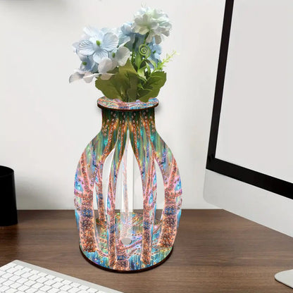 Diamond Painting Flower Vase Desktop Diamond Art Kits for Home Office Decor