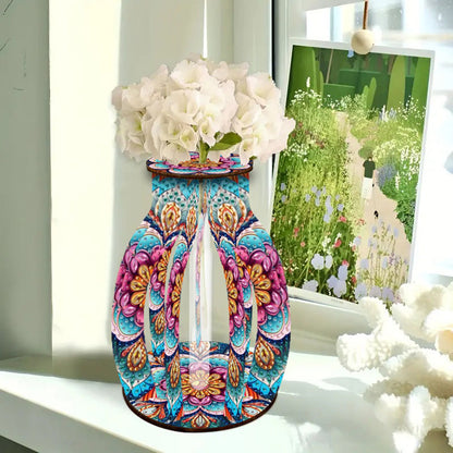 Diamond Painting Flower Vase Desktop Diamond Art Kits for Home Office Decor