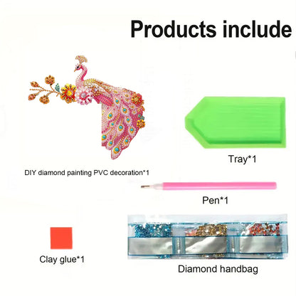 2D Flat Diamond Painting Door Corner Sign DIY Diamond Art Door Right Angle Sign