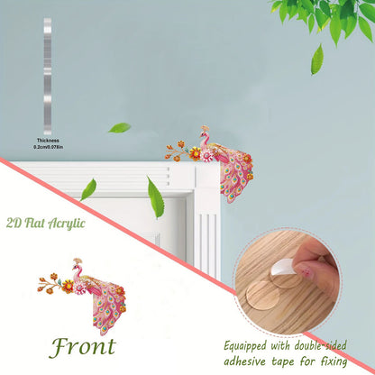2D Flat Diamond Painting Door Corner Sign DIY Diamond Art Door Right Angle Sign