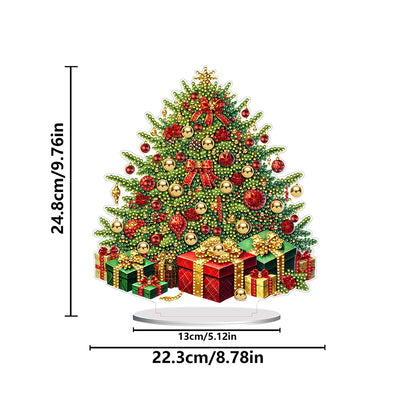 2D Flat Xmas DIY Desktop Diamond Art Kits Diamond Painting Desktop Ornaments Kit