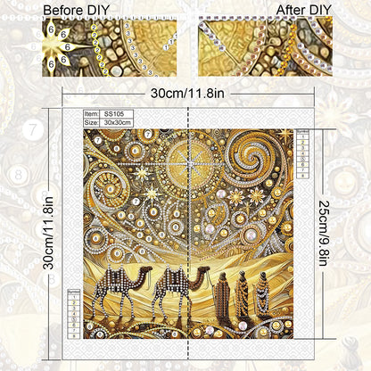 Pilgrimage Road - Special Shaped Drill Diamond Painting 30*30CM