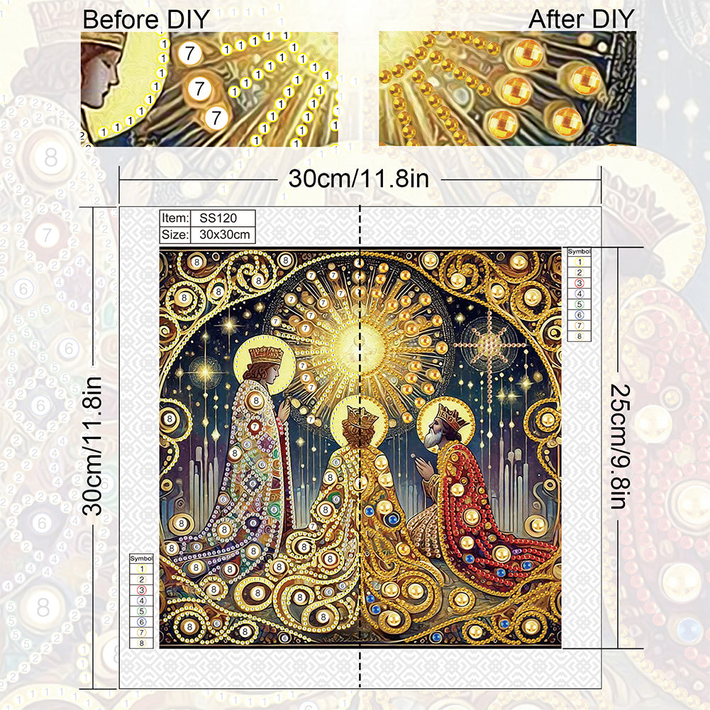 Pilgrimage Road - Special Shaped Drill Diamond Painting 30*30CM