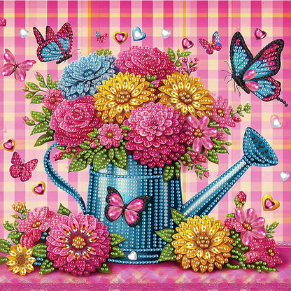 Kettle Bouquet - Special Shaped Drill Diamond Painting 30*30CM