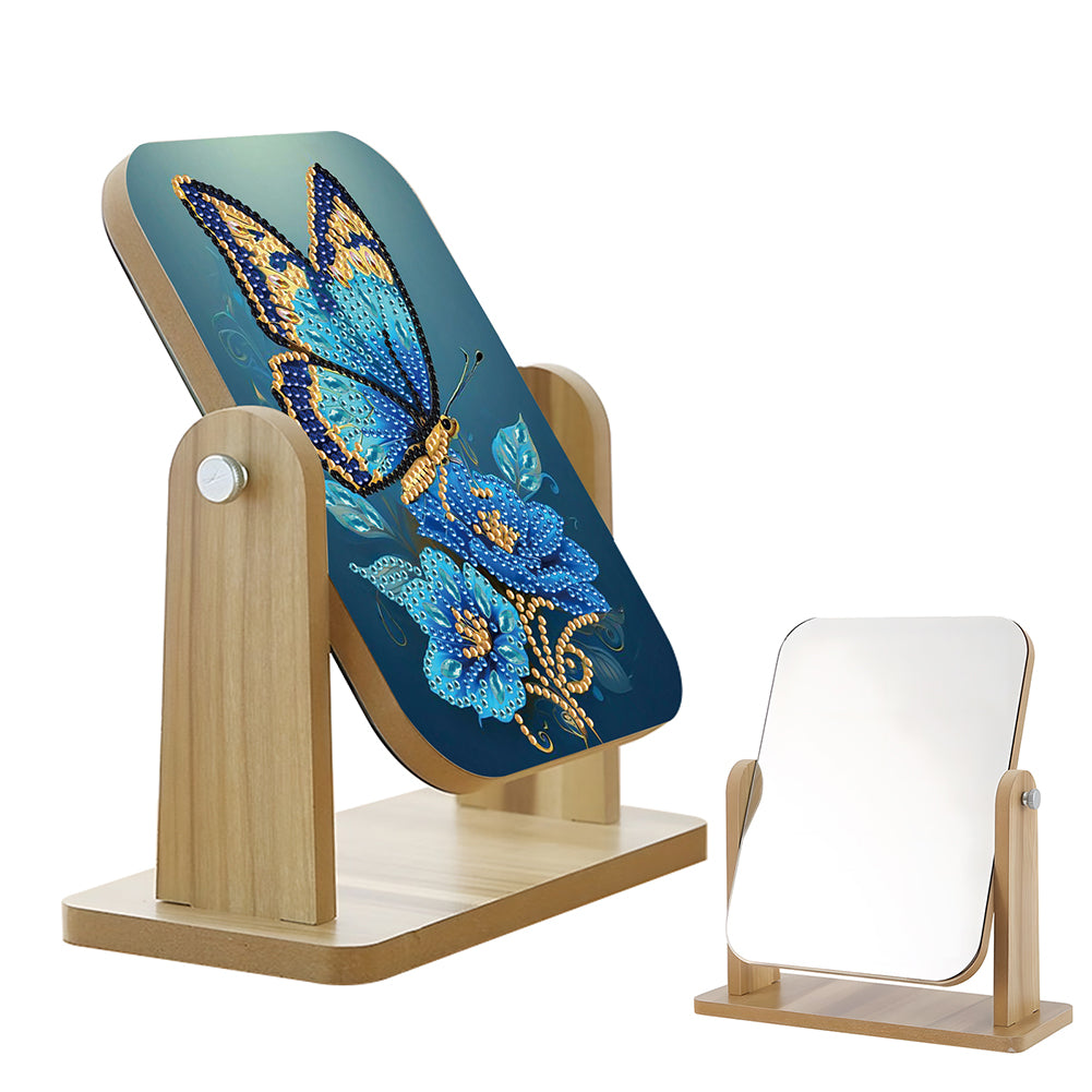 DIY Diamond Painting Kit Rotatable Mirror with Diamond Painting Jewelry Box