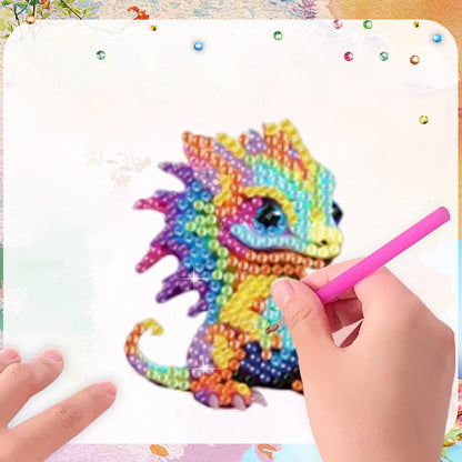 6Pcs Acrylic 2D Flat Animal Diamond Art Fridge Magnet Diamond Art Magnets Decals