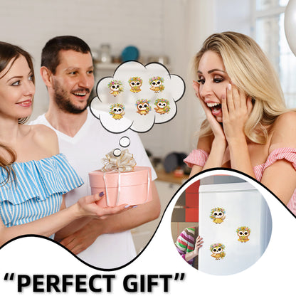 6Pcs Acrylic 2D Flat Animal Diamond Art Fridge Magnet Diamond Art Magnets Decals
