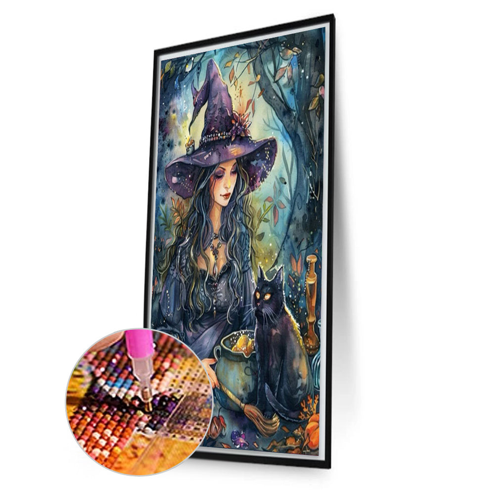Witch - Full Square Drill Diamond Painting 40*60CM