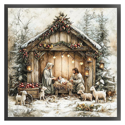 Nativity - 11CT Stamped Cross Stitch 45*45CM