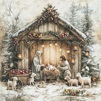 Nativity - 11CT Stamped Cross Stitch 45*45CM