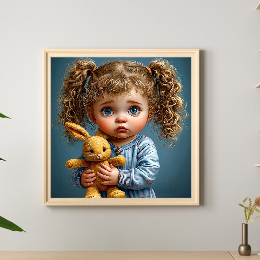 Cute Girl - Full Round Drill Diamond Painting 40*40CM